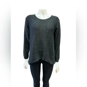 Shannon Passero Knit Sweater Black Flare High Low  Womens Size Small.